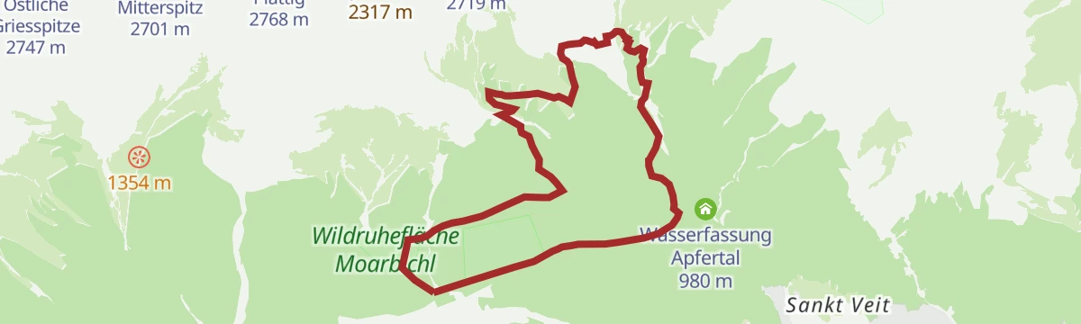 Route map: Neue Alplhütte über Hintereggensteig